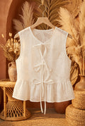 Boho Style Sleeveless Front Tied Top