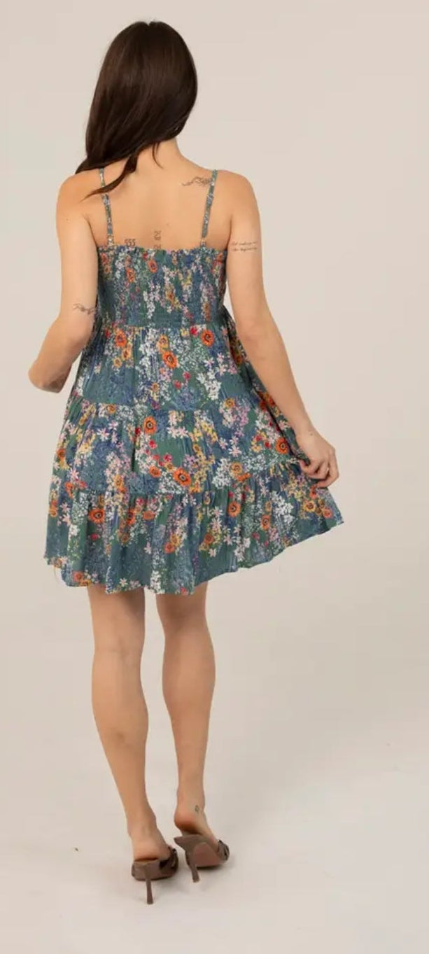 Smocked Bust Tiered Sundress