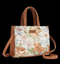 Wrangler Floral Print Braided Tote Crossbody Bag
