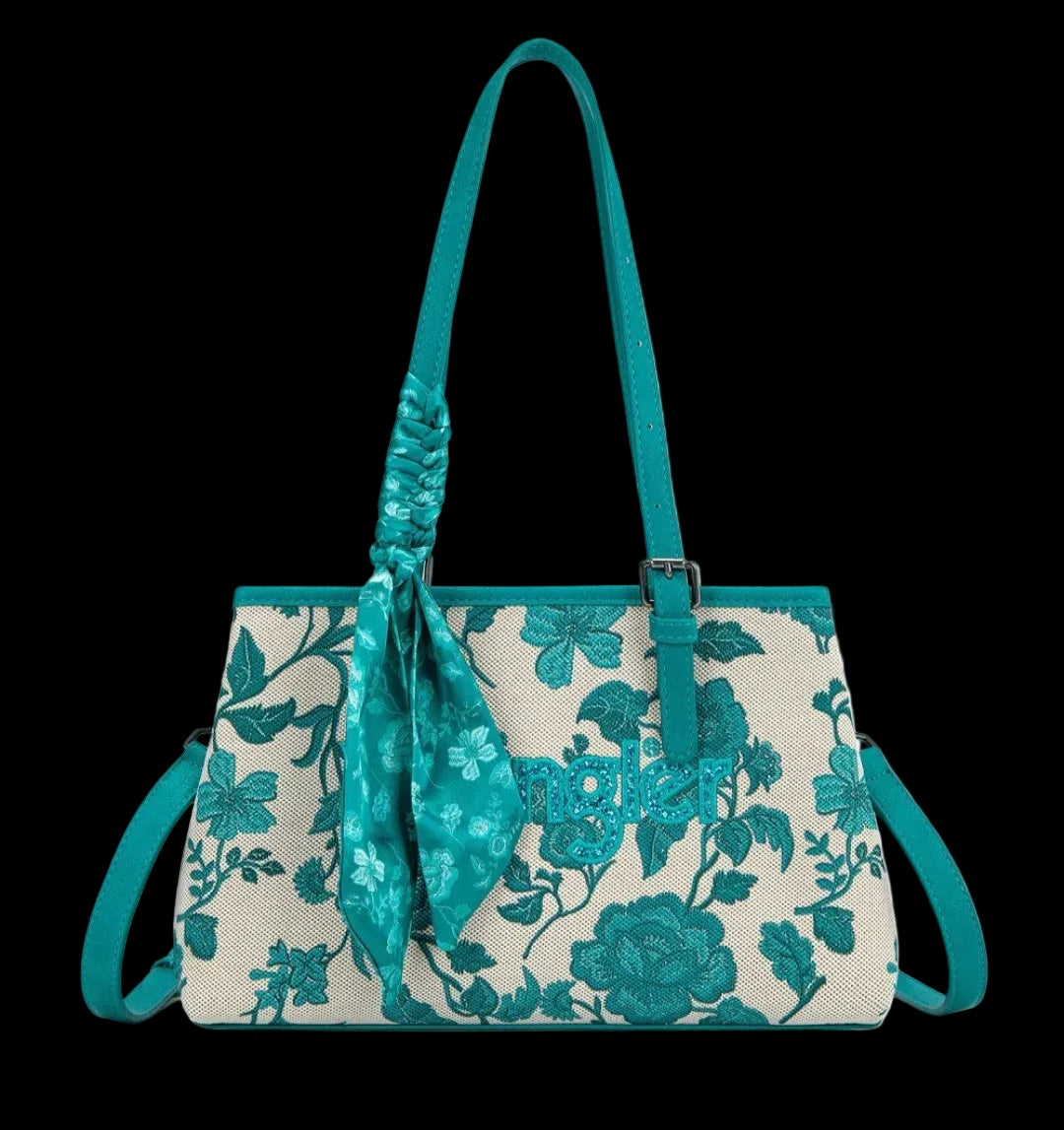 Wrangler Floral Print Tote Crossbody Bag