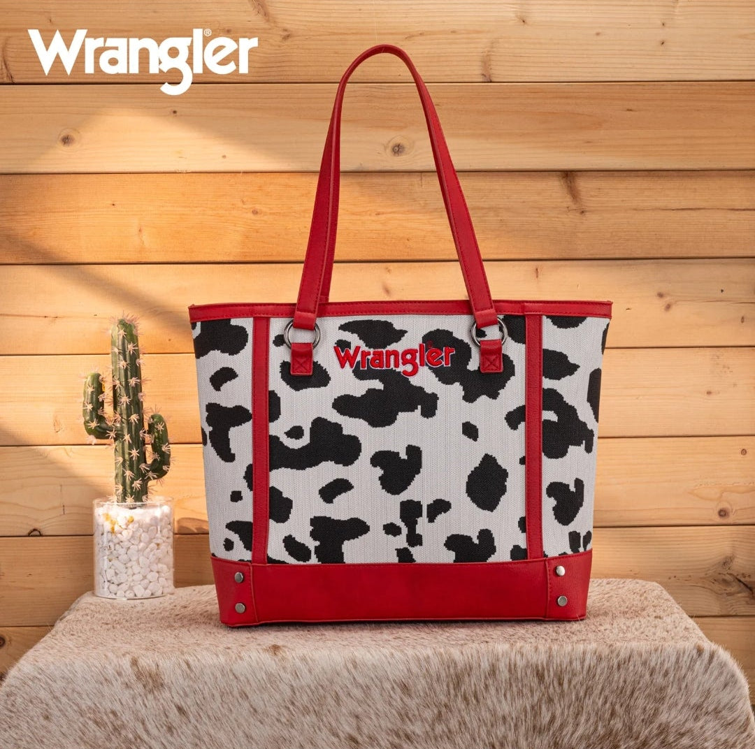 Wrangler Cow Print Tote
