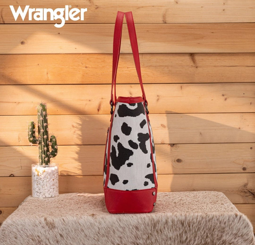 Wrangler Cow Print Tote