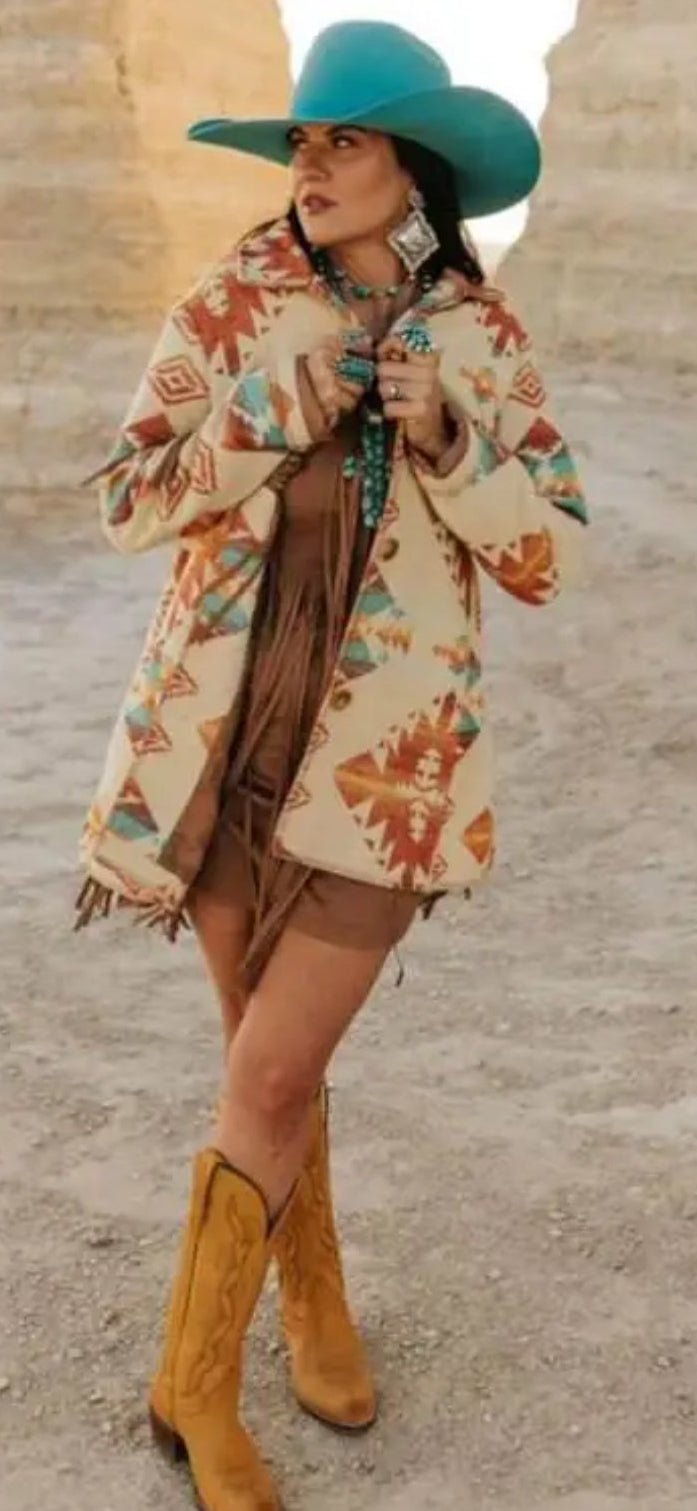 Ladies Southwestern Coat