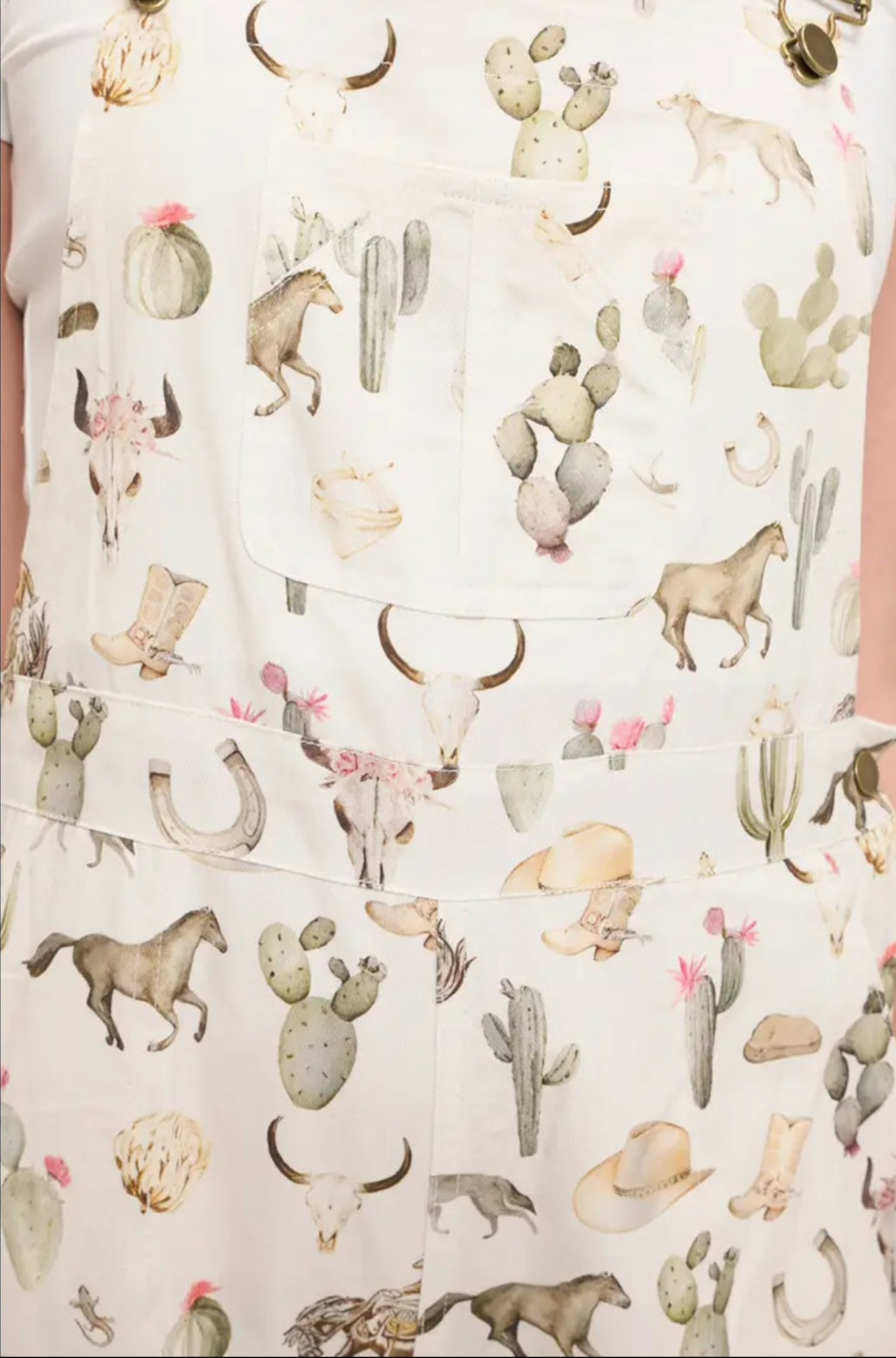Cowboy Desert Print Overalls